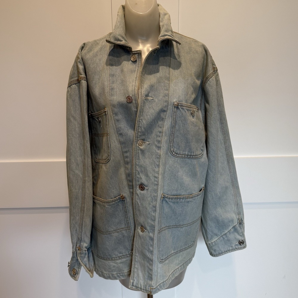 Vintage Ralph Lauren Denim Chore/Utility Jacket Women's 4 Pocket Workwear Large